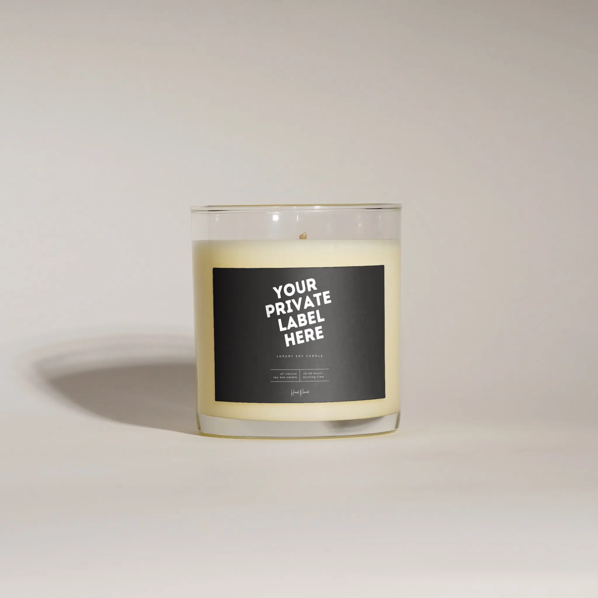 Flint Libbey Glass 12.5oz Candle
